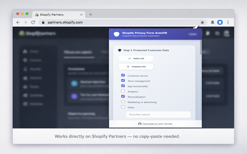Shopify Privacy Form AutoFill Logo
